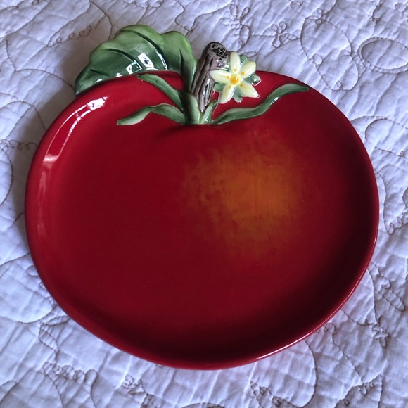 Fitz and Floyd Classics Country Chic Apple Plate OS - Picture 8 of 8